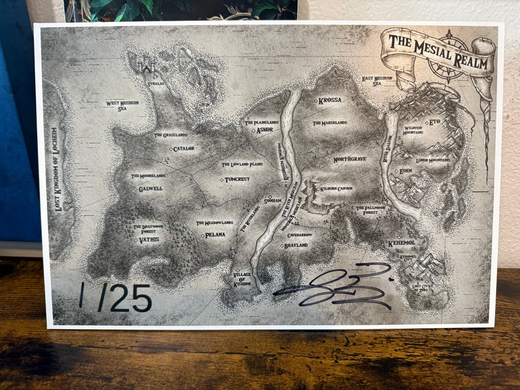 Special Edition Wooden Map of the Mesial Realm - limited to /25 Run