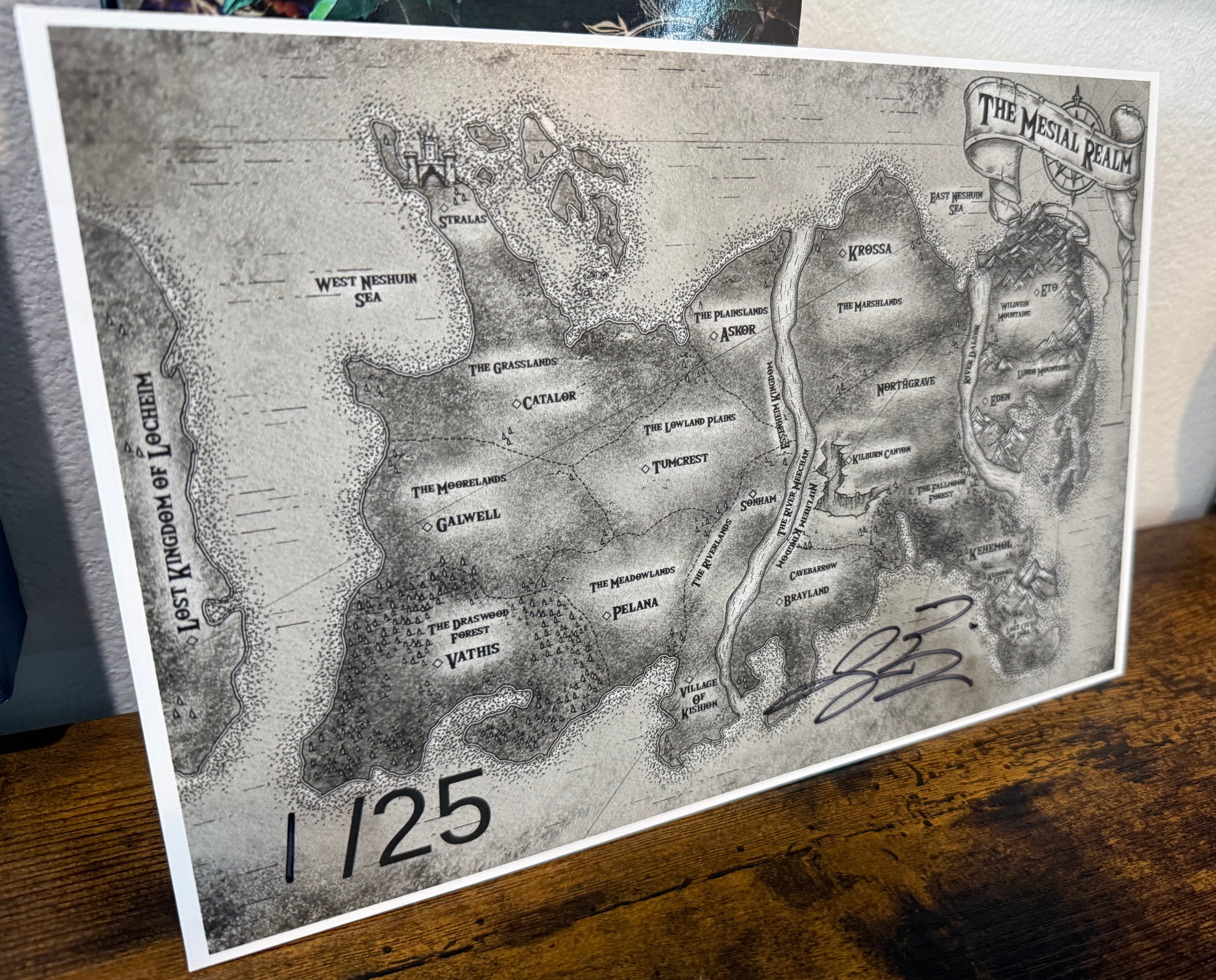 Special Edition Wooden Map of the Mesial Realm - limited to /25 Run