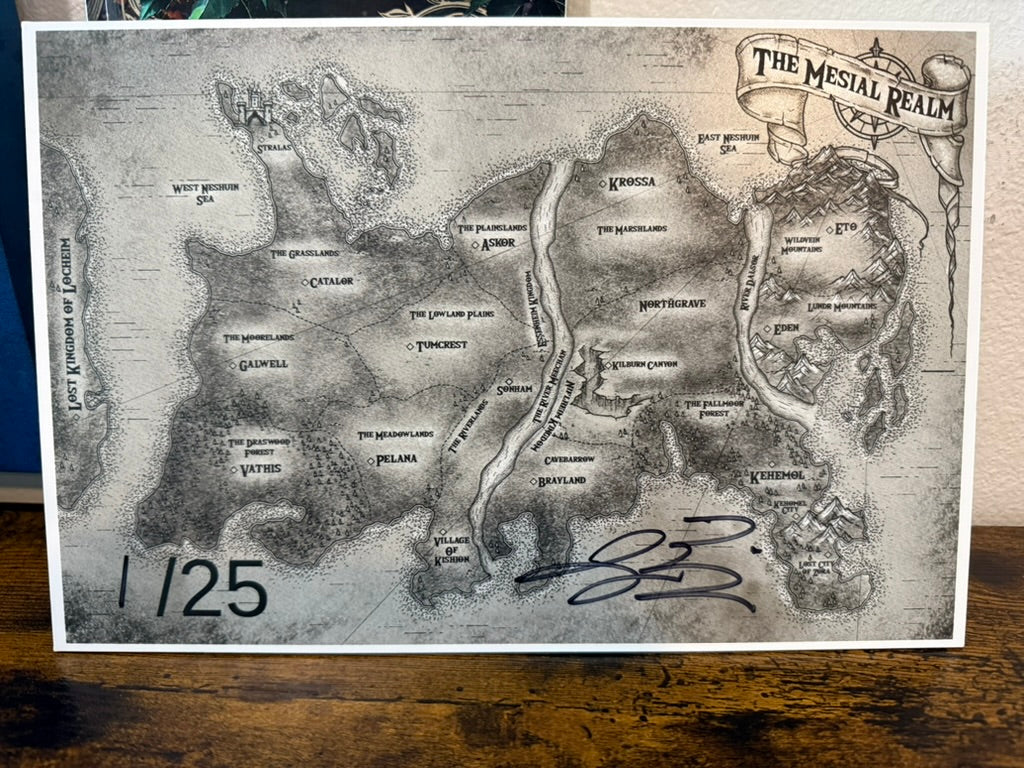 Special Edition Wooden Map of the Mesial Realm - limited to /25 Run