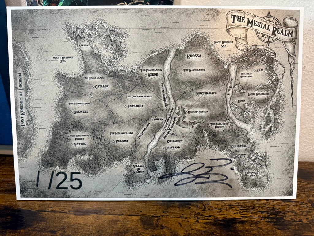 Special Edition Wooden Map of the Mesial Realm - limited to /25 Run