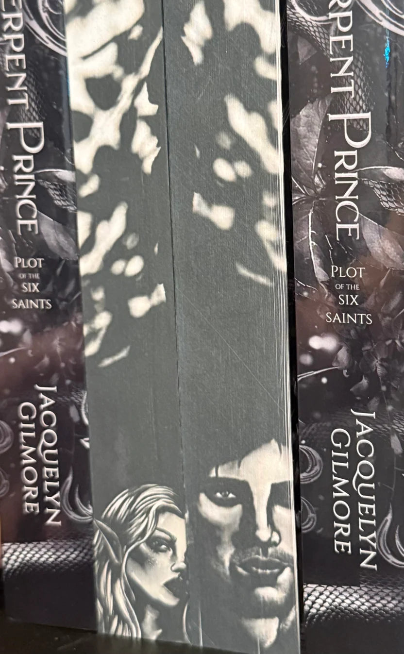 Character portraits on the Shadow Edition sprayed edges